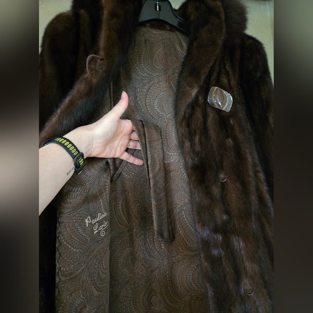 Vintage Female Mink Fur Coat – Luxury Piece, Exceptional Quality, Ptp 21'' - Picture 8 of 16